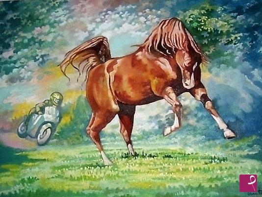 quadri in vendita online - " Natura ed evoluzione" Olio su tela.