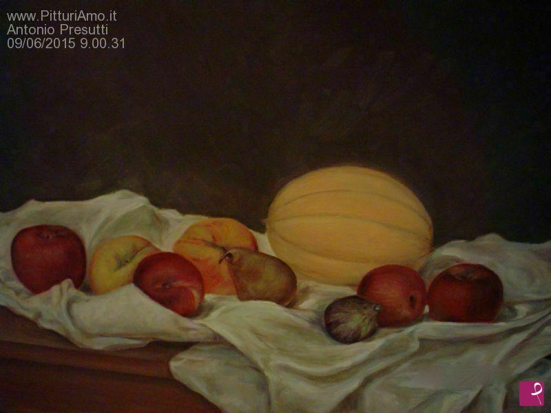 quadri in vendita online - Natura morta con melone