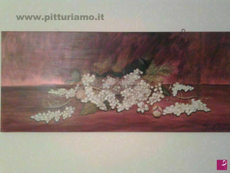 quadri in vendita online - natura morta con uva