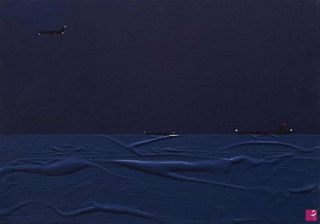 quadri in vendita online - Navigazioni notturne di cielo e di mare