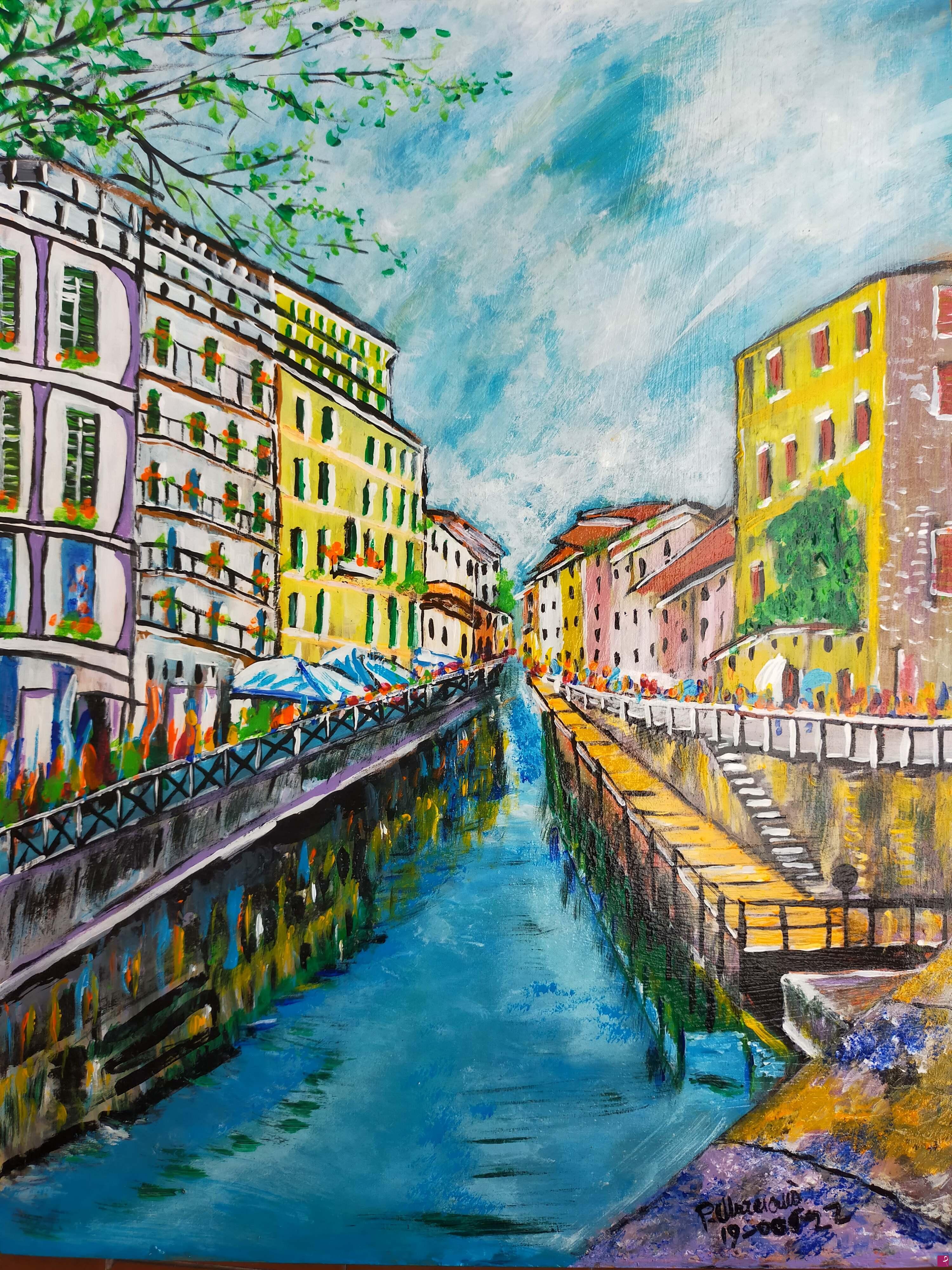 quadri in vendita online - " NAVIGLIO GRANDE "