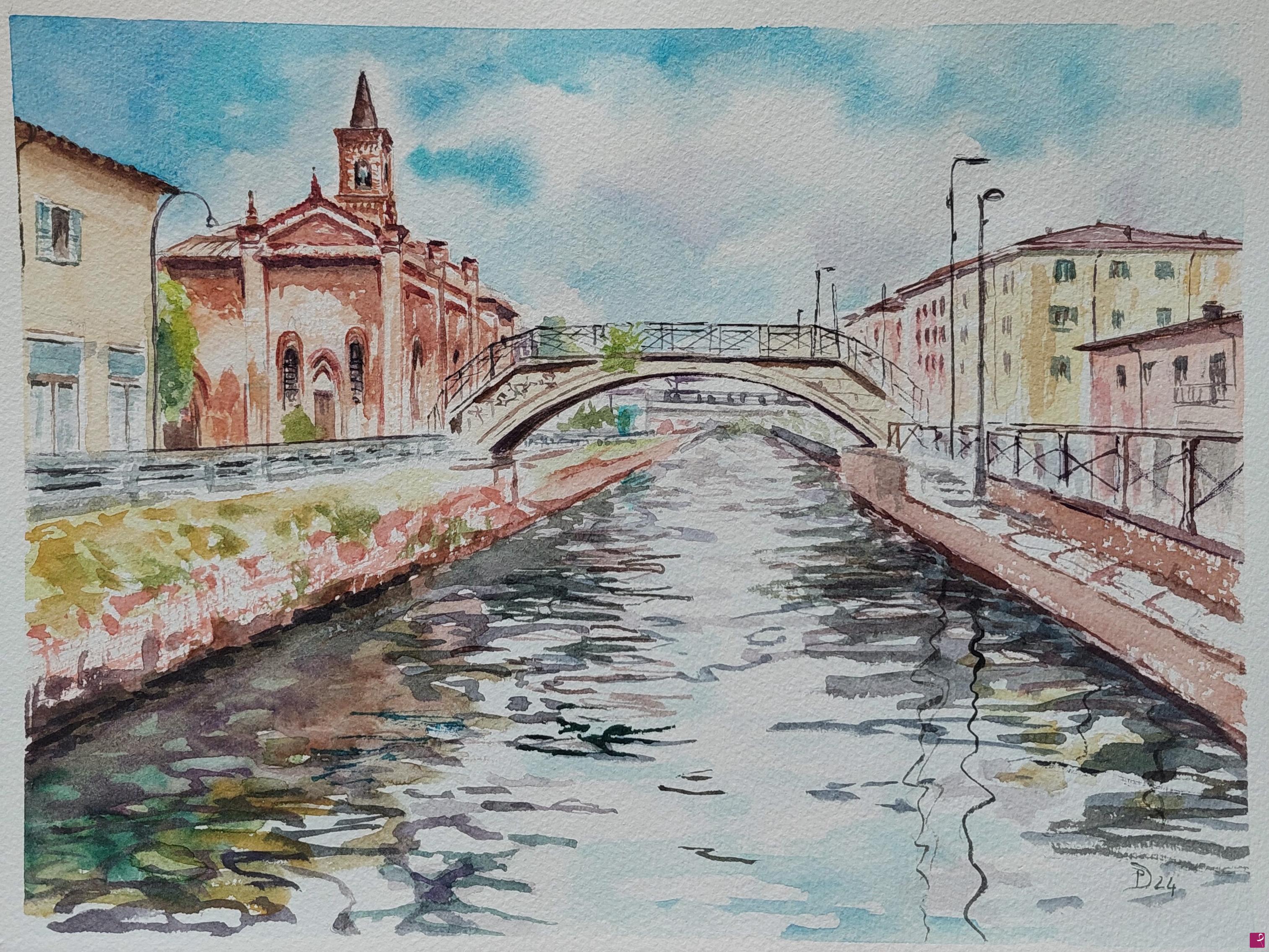 quadri in vendita online - Naviglio Grande