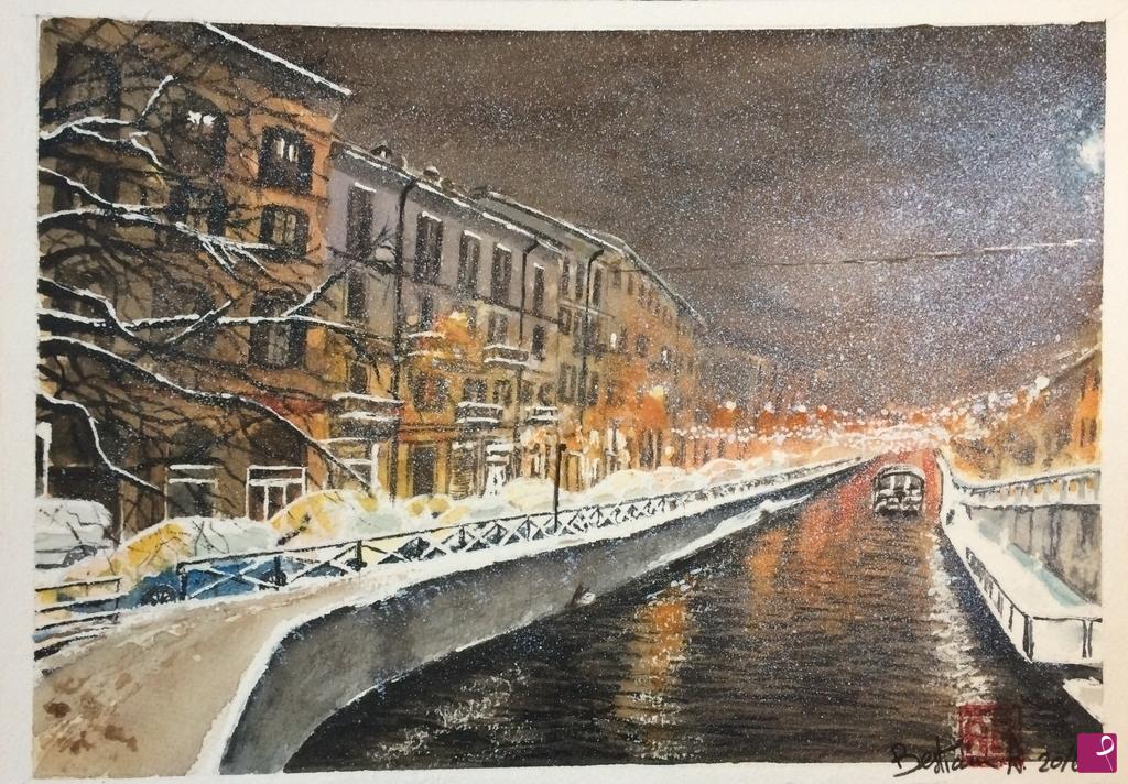 quadri in vendita online - Naviglio grande