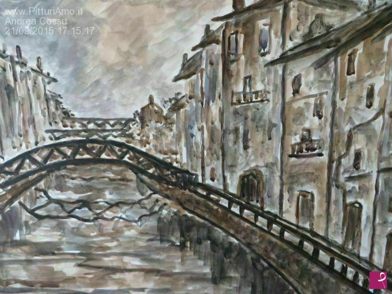 quadri in vendita online - Naviglio grande a Milano