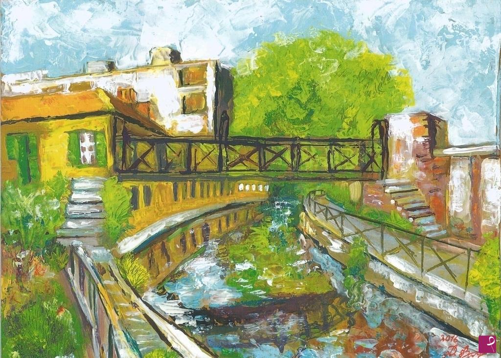 quadri in vendita online - naviglio via melchiorre gioia