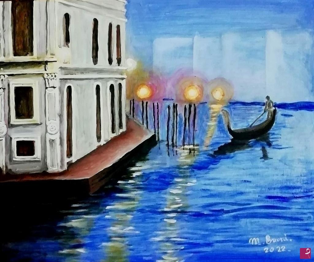 quadri in vendita online - Nebbia a Venezia