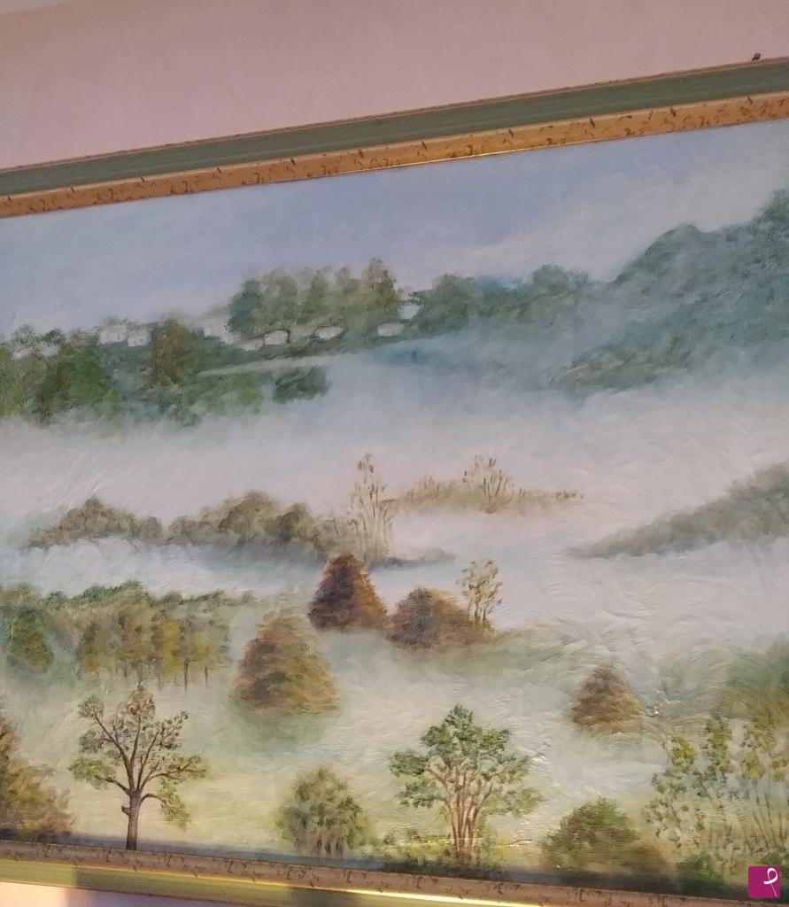 quadri in vendita online - Nebbia sull'Adda