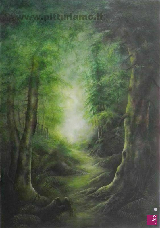 quadri in vendita online - Nel bosco (175)