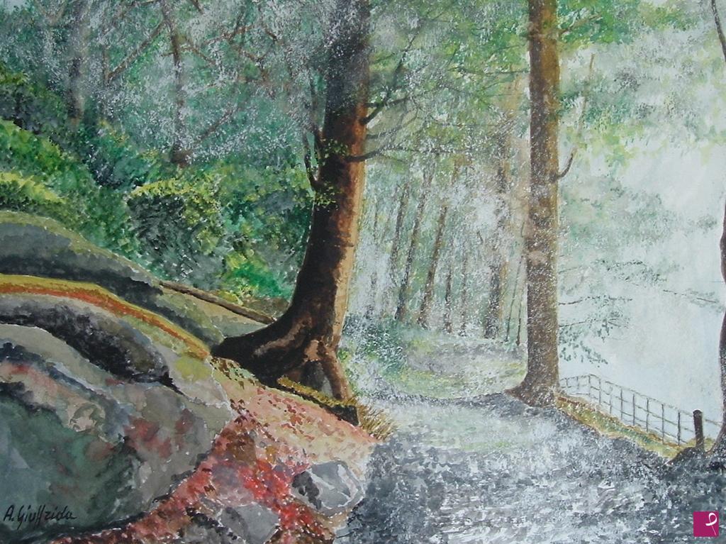 quadri in vendita online - NEL  BOSCO
