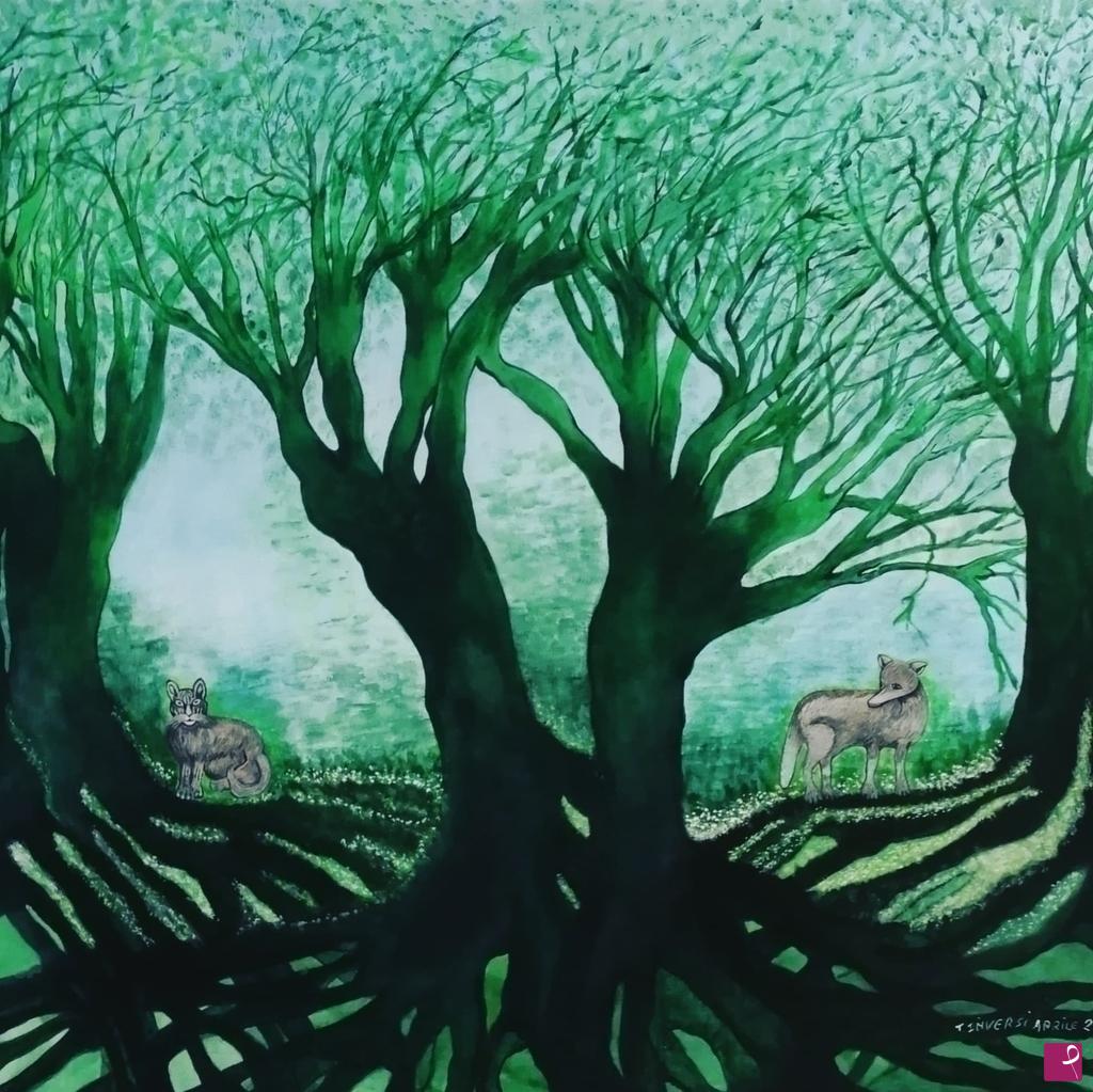 quadri in vendita online - Nel Bosco Autrice Tiziana Inversi 