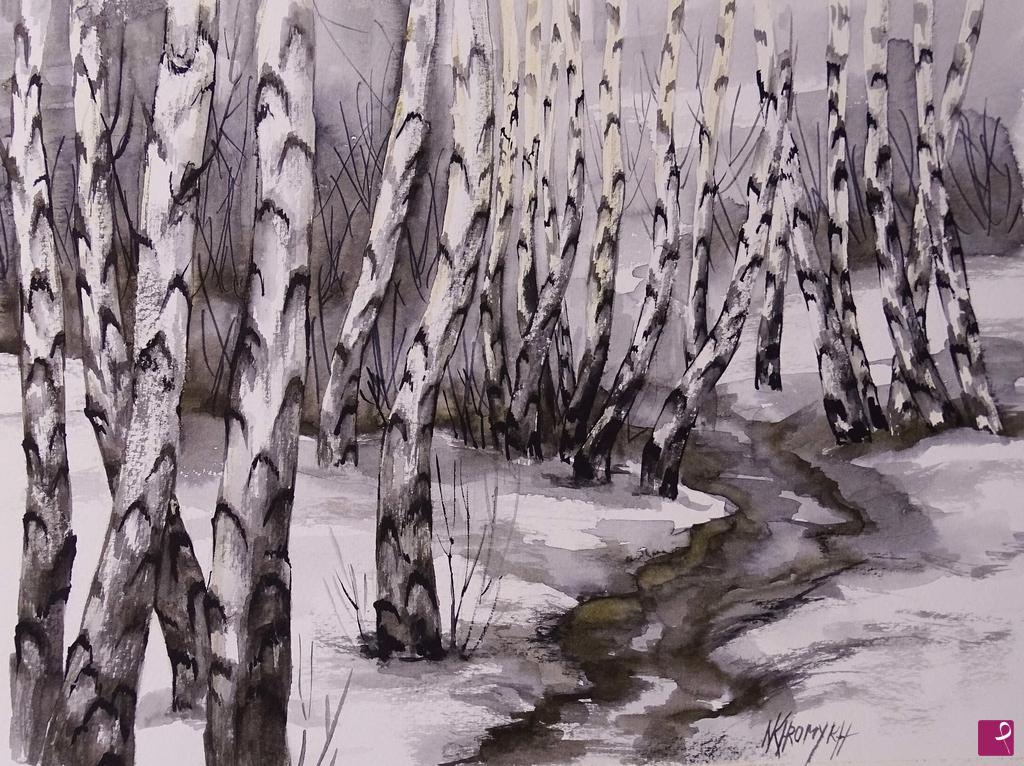 quadri in vendita online - nel bosco russo