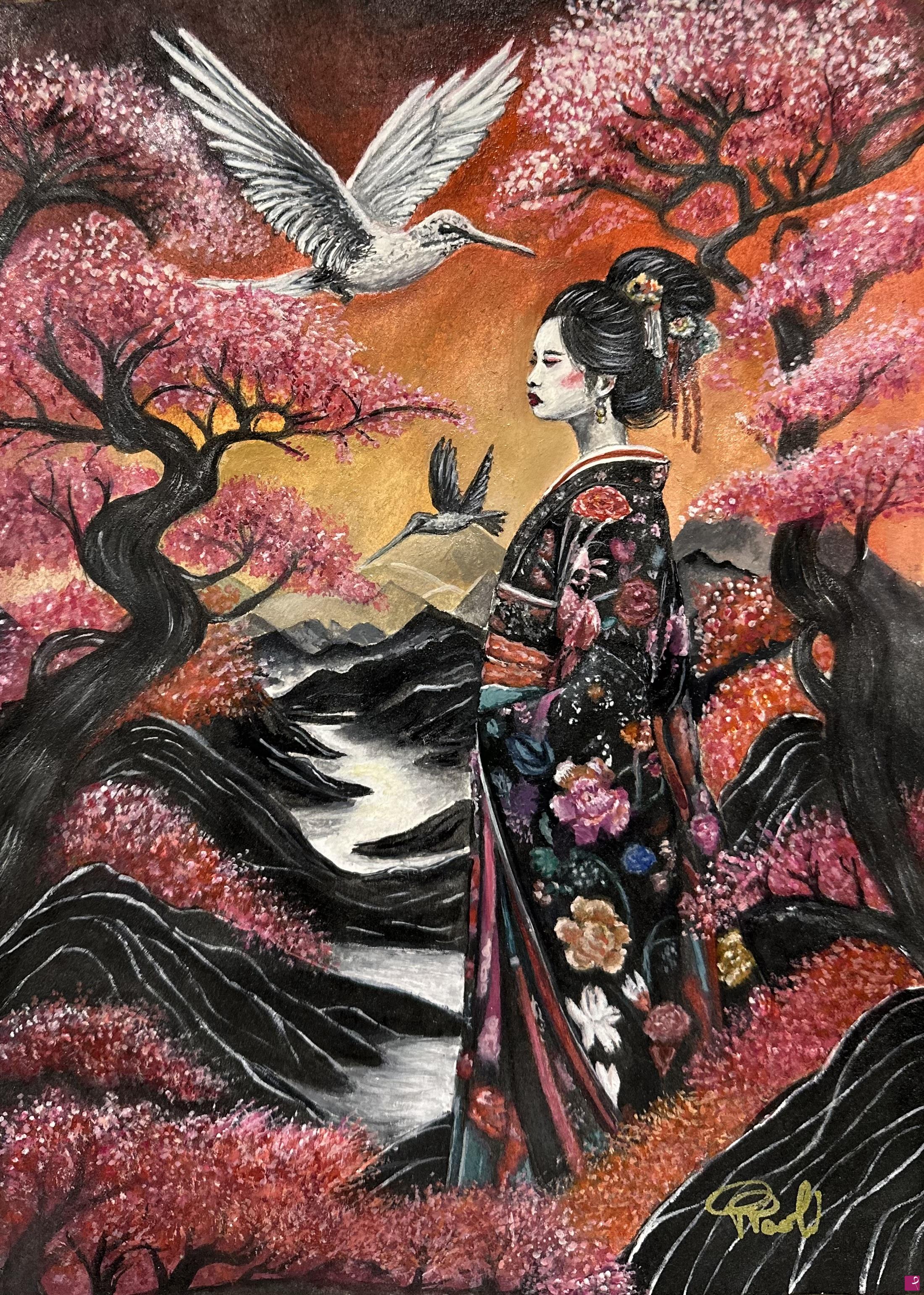 quadri in vendita online - Nel giardino dei sogni d’Oriente 