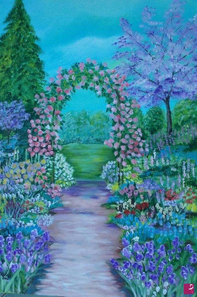 quadri in vendita online - Nel mio giardino 