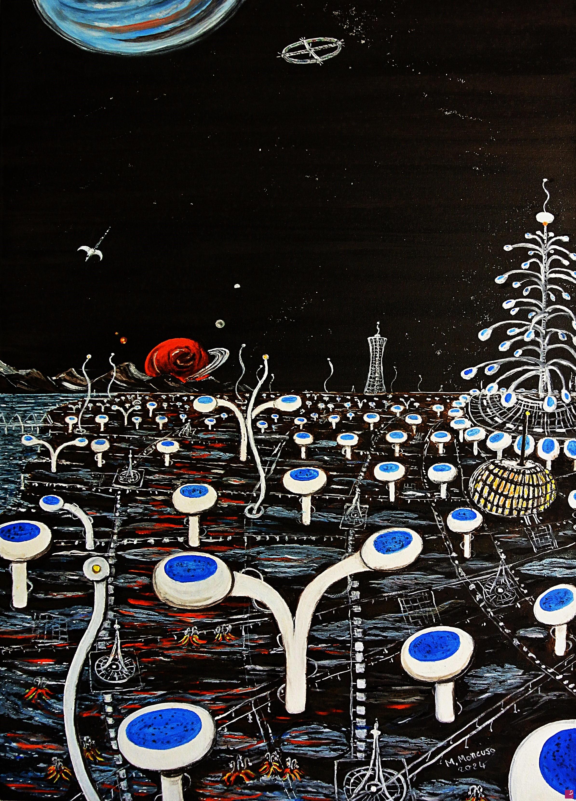 quadri in vendita online - Nel mondo di Soon (2024) - olio su tela - cm 50 x70