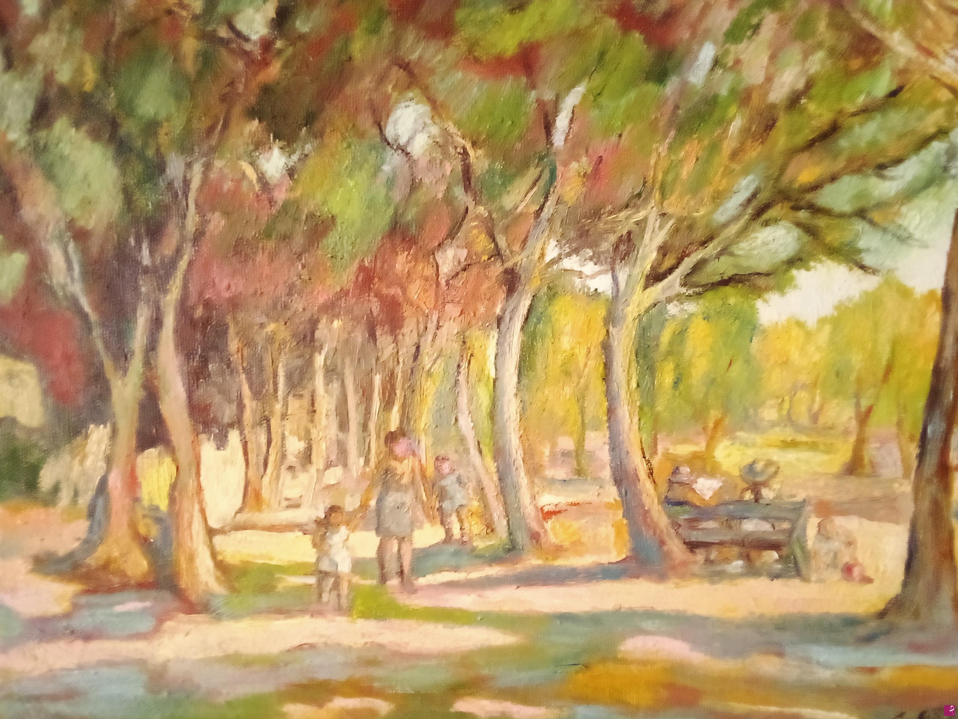 quadri in vendita online - nel parco