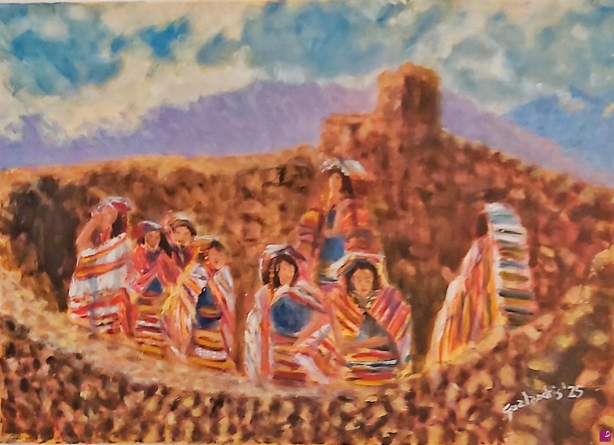 quadri in vendita online - Nella Culla degli Incas - En la cuna de los Incas - rif. LG-207-PE/O-2025