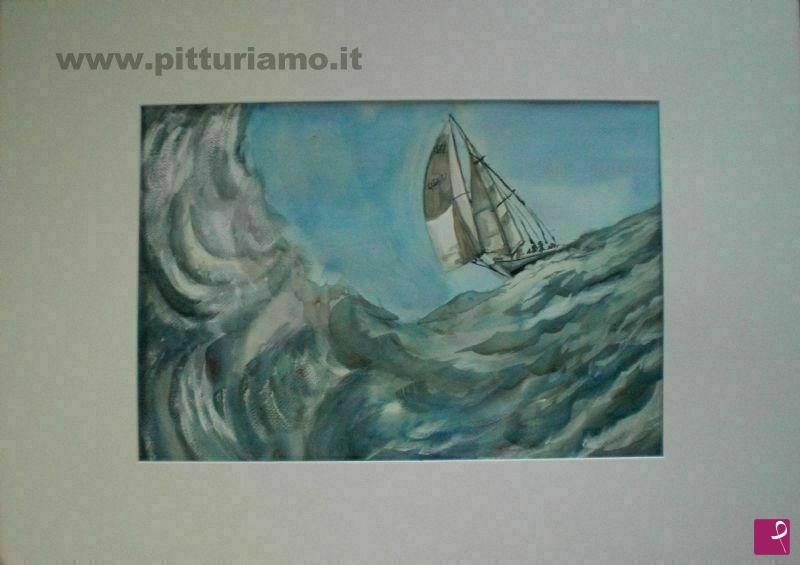quadri in vendita online - nella tempesta