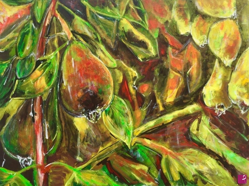 quadri in vendita online - Nell'agrumeto