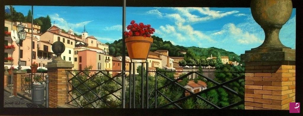 quadri in vendita online - NEMI (Rm) centro storico