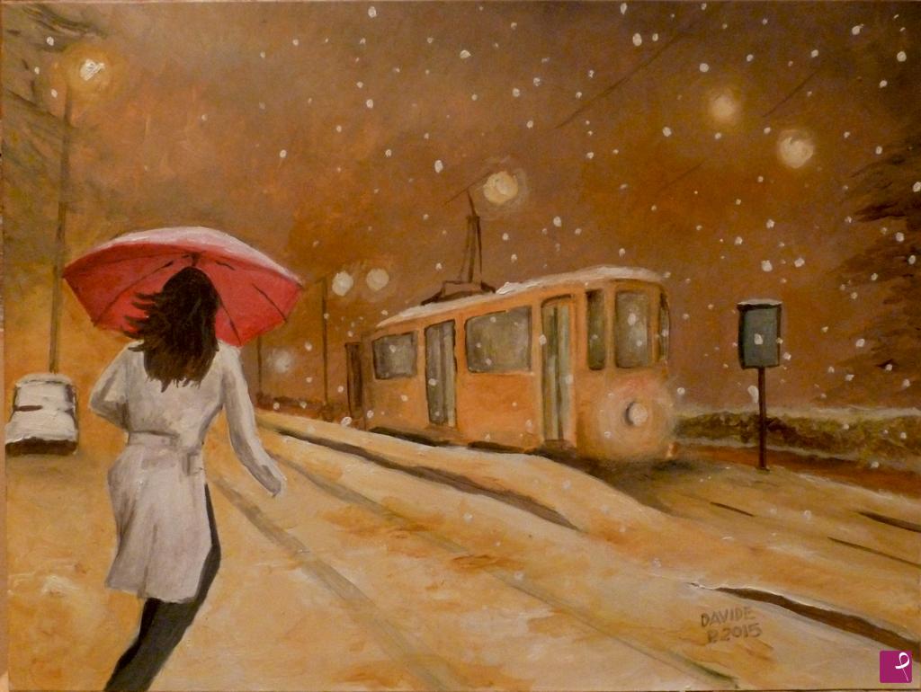 quadri in vendita online - Neve a Milano
