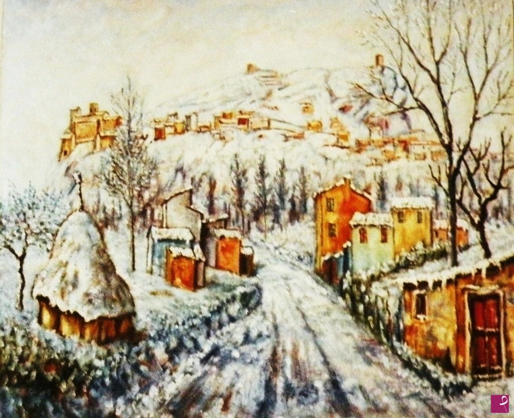 quadri in vendita online - NEVE A ROCCASCALEGNA 