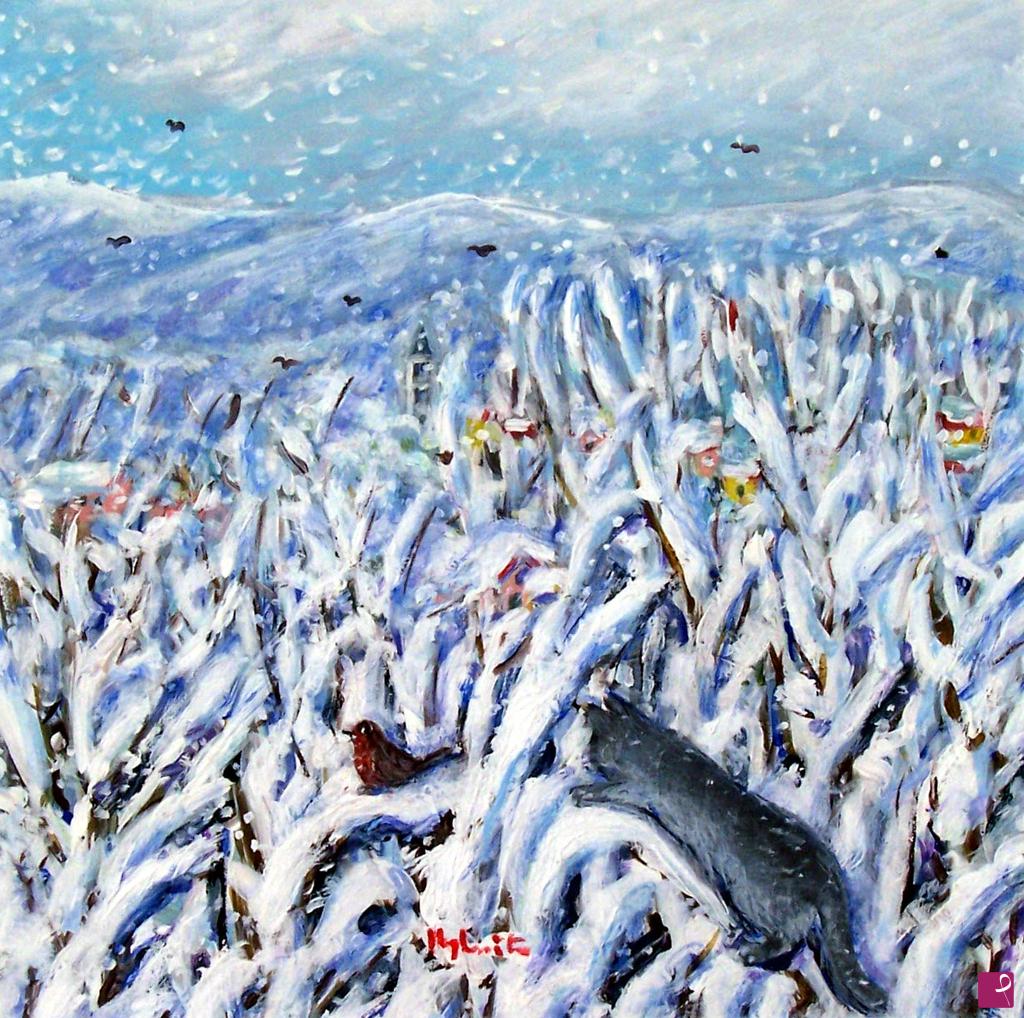 quadri in vendita online - Neve alla Serrina