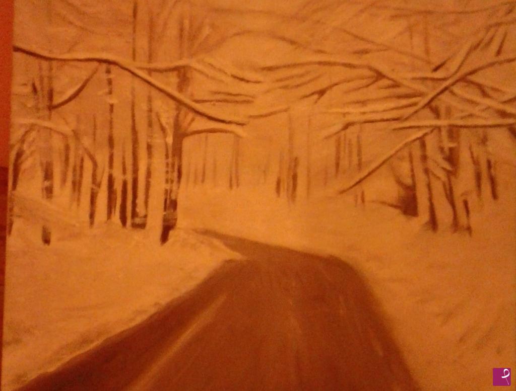quadri in vendita online - Neve alle Piane di Mocogno (Mo)