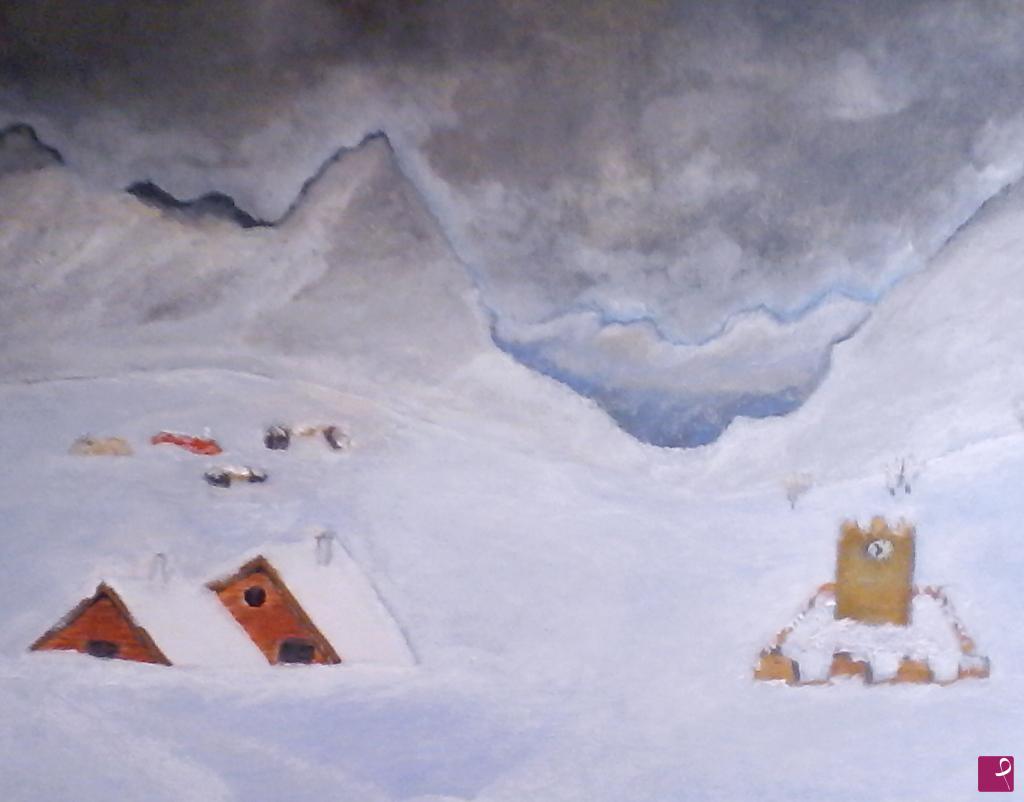 quadri in vendita online - Neve che distrugge