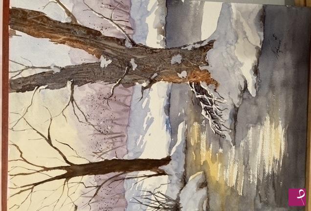 quadri in vendita online - Neve che si sciolglie