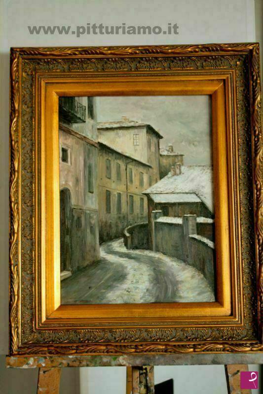 quadri in vendita online - neve in appennino