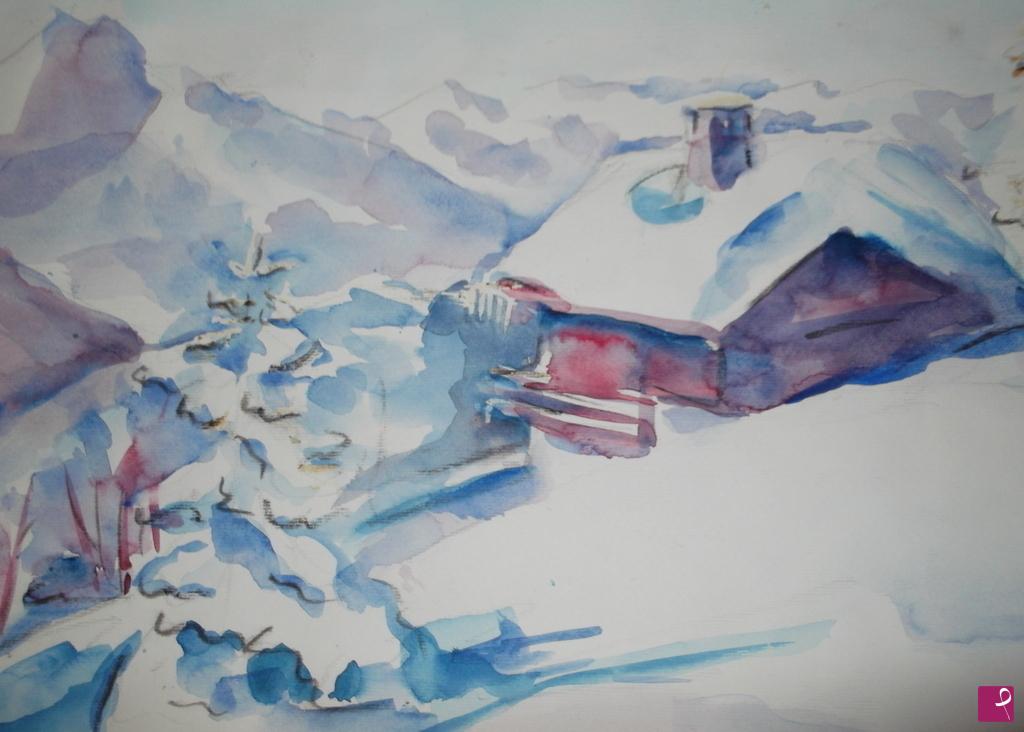 quadri in vendita online - neve in montagna