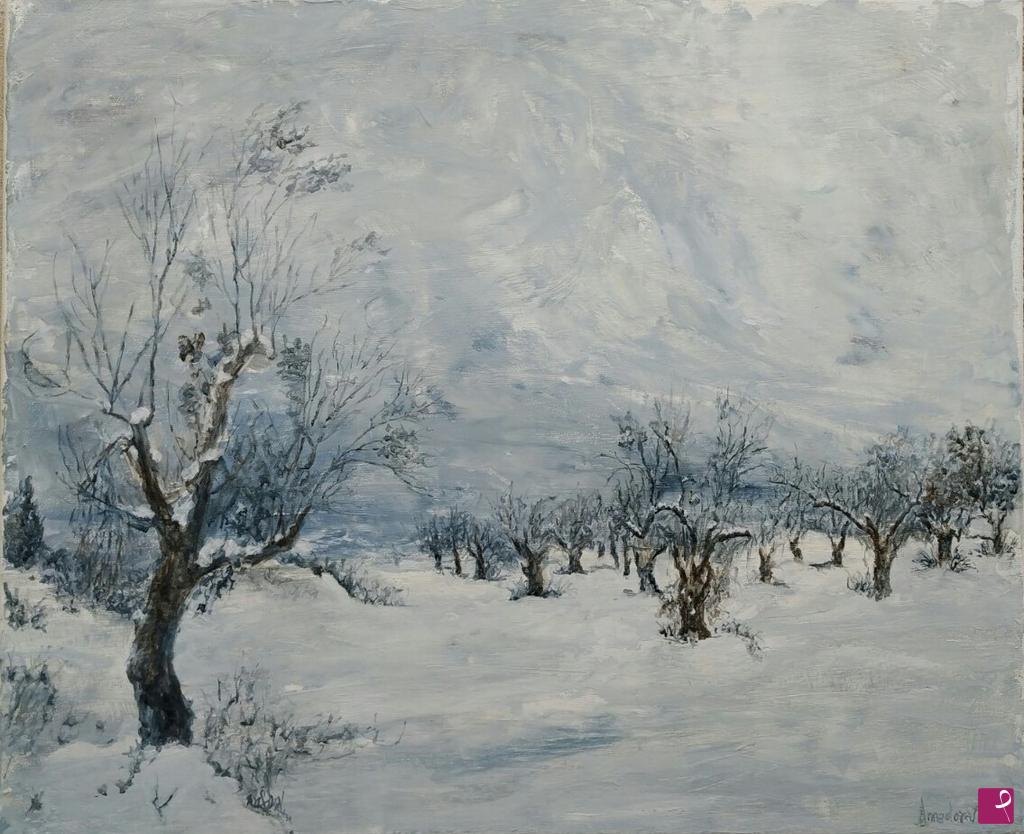 quadri in vendita online - Neve nel Salento