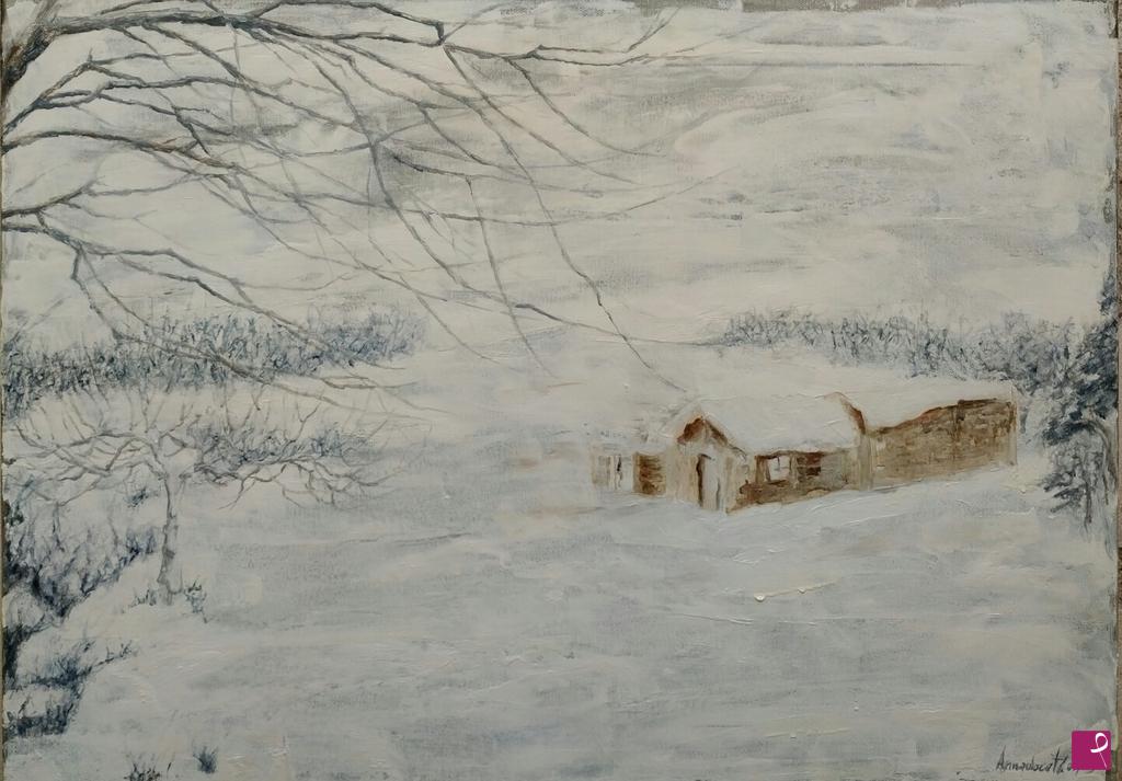 quadri in vendita online - Neve nel Salento