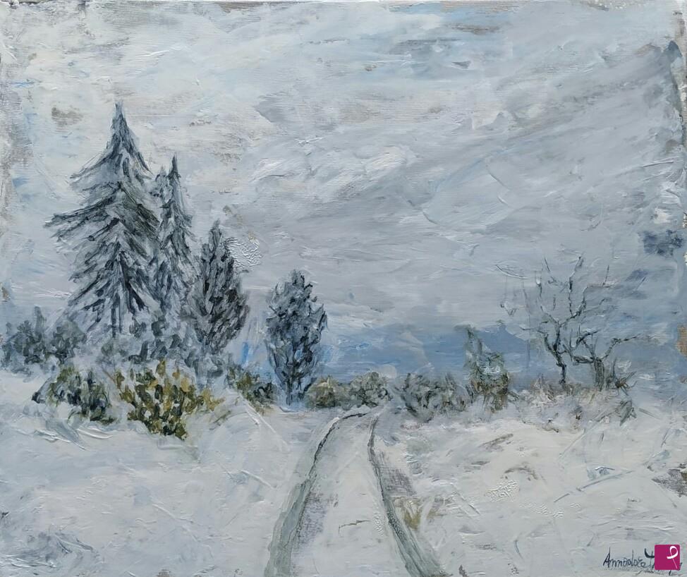 quadri in vendita online - Neve nel Salento