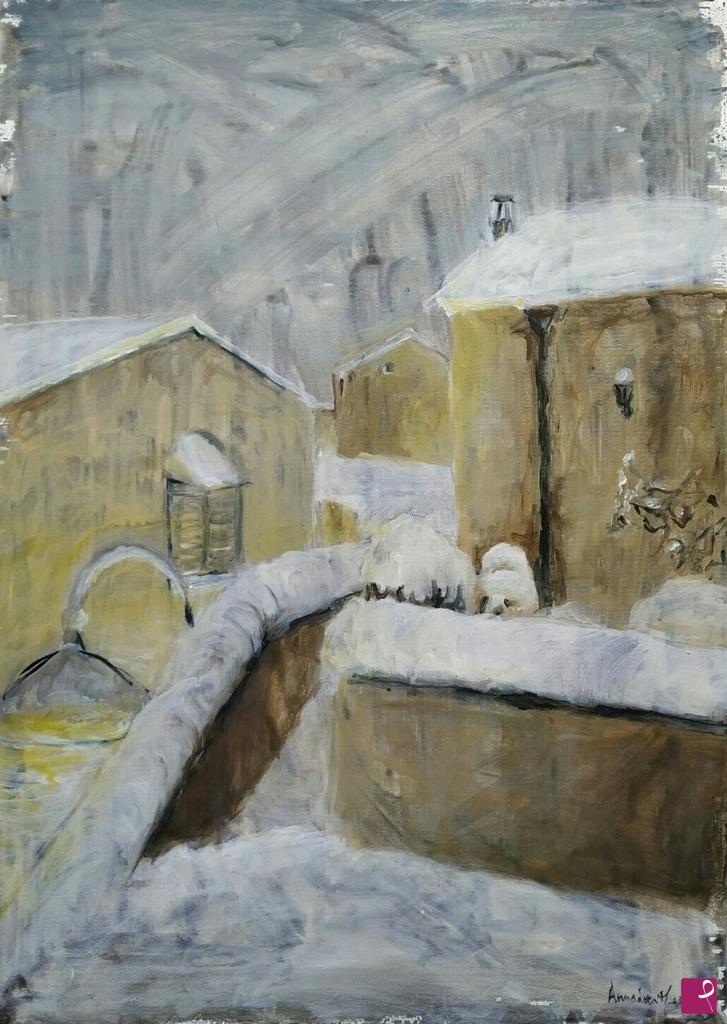quadri in vendita online - Neve nel Salento