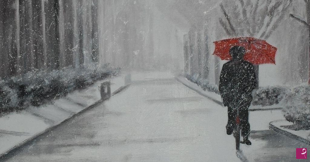 quadri in vendita online - Neve solitaria