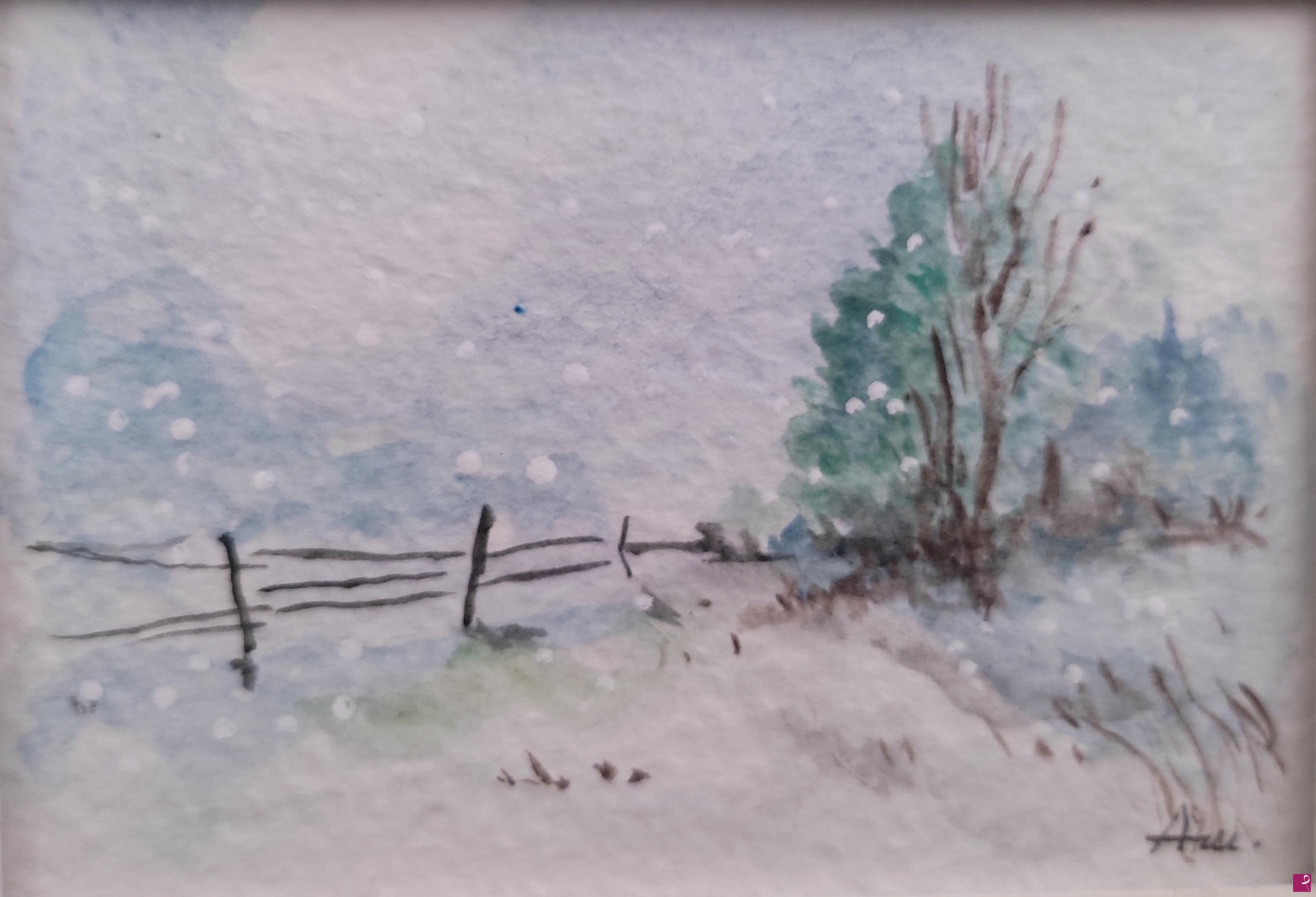 quadri in vendita online - nevicata