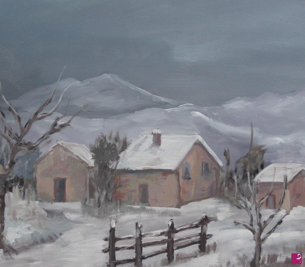 quadri in vendita online - "Nevicata"