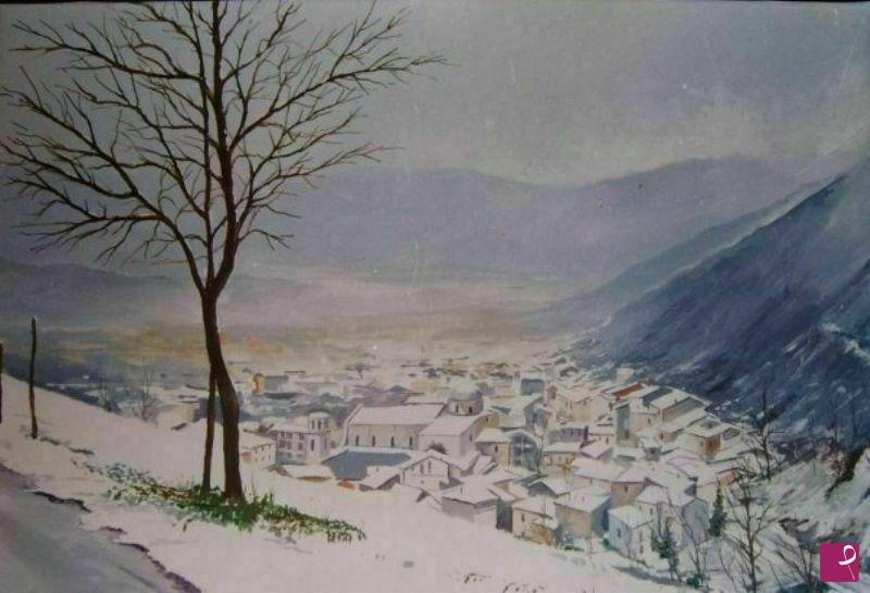 quadri in vendita online - Nevicata Volturara Irpina