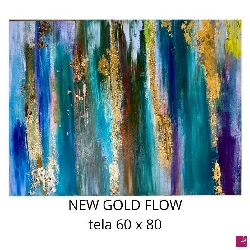 quadri in vendita online - NEW GOLD FLOW 