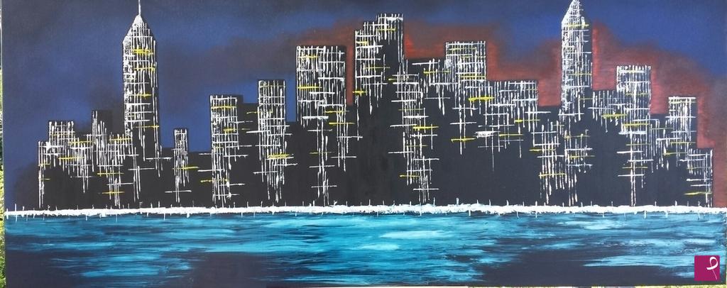 quadri in vendita online - New York by night