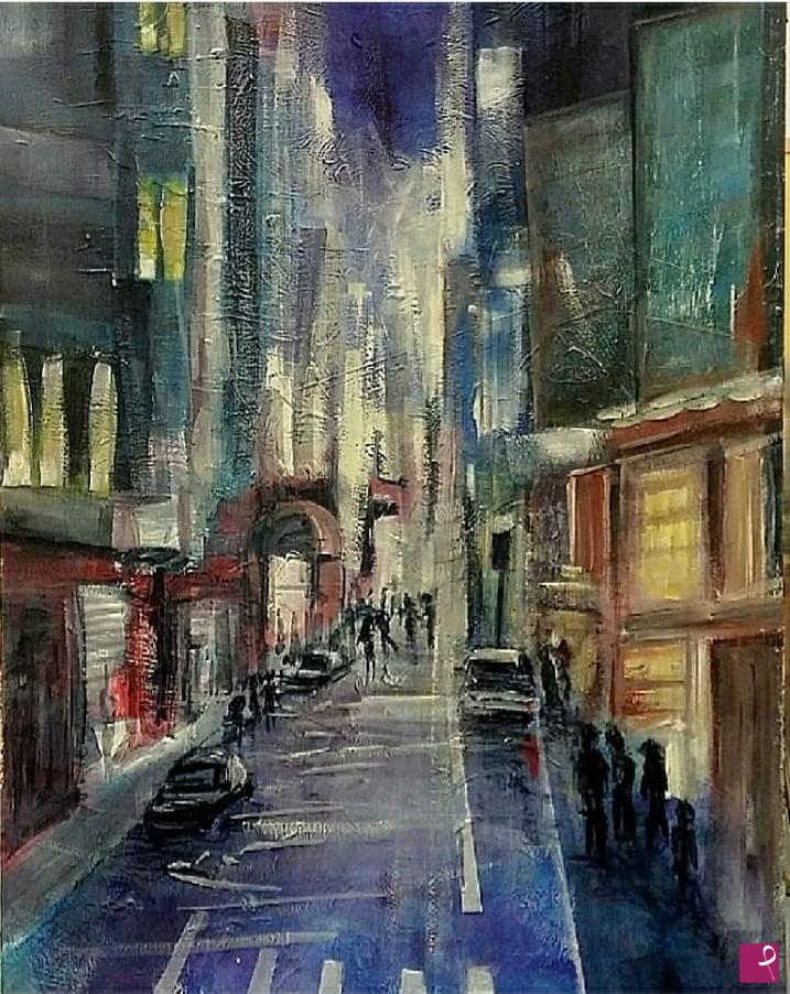quadri in vendita online - New York night