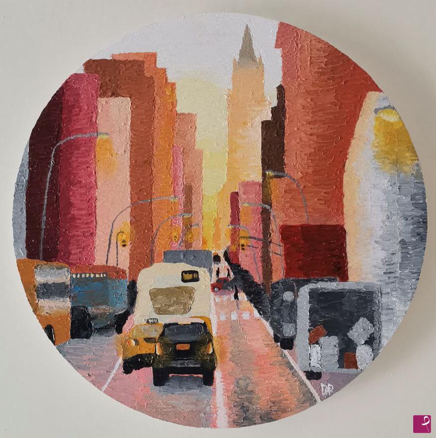 quadri in vendita online - New York Sunset