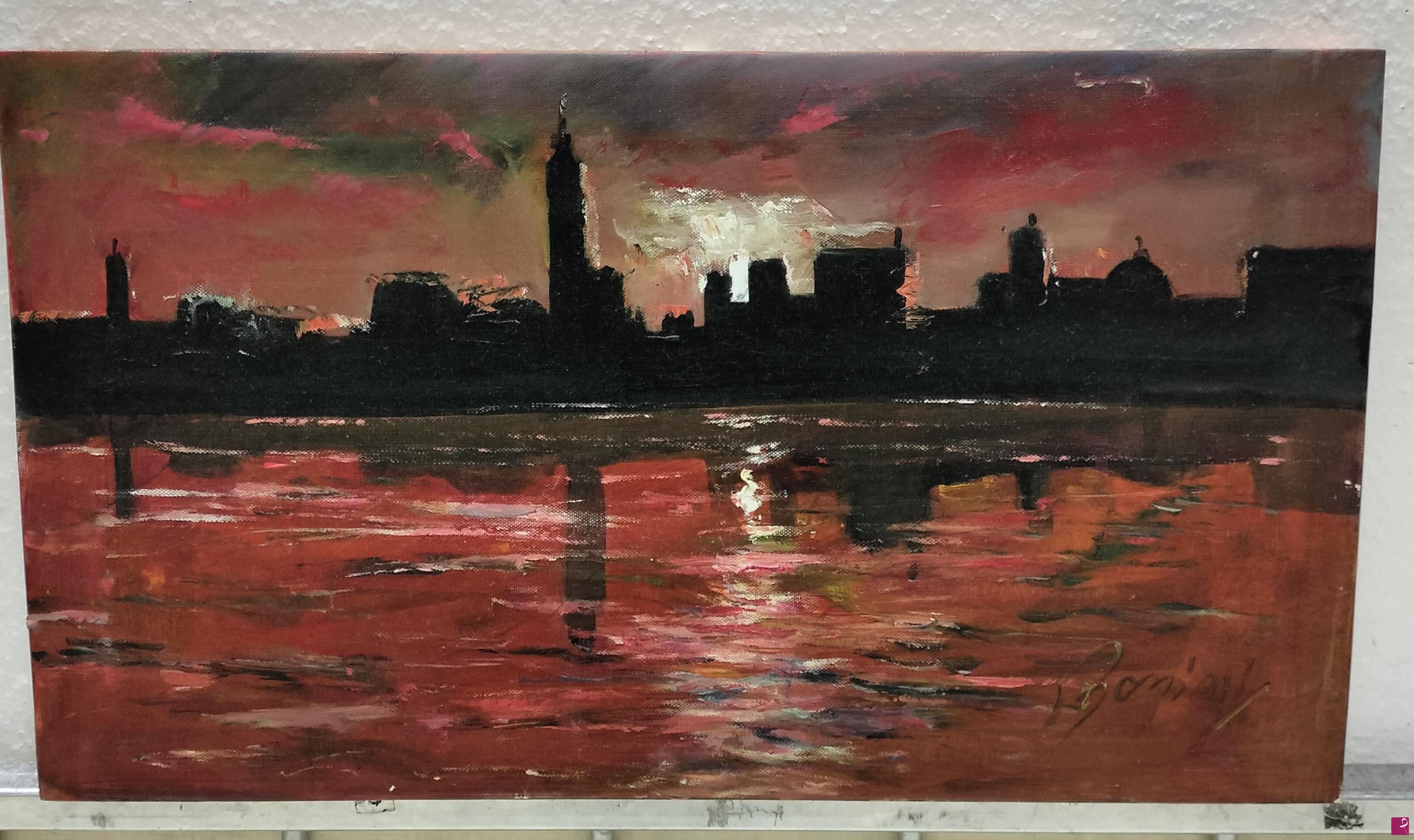 quadri in vendita online - NEW YORK SUNSET