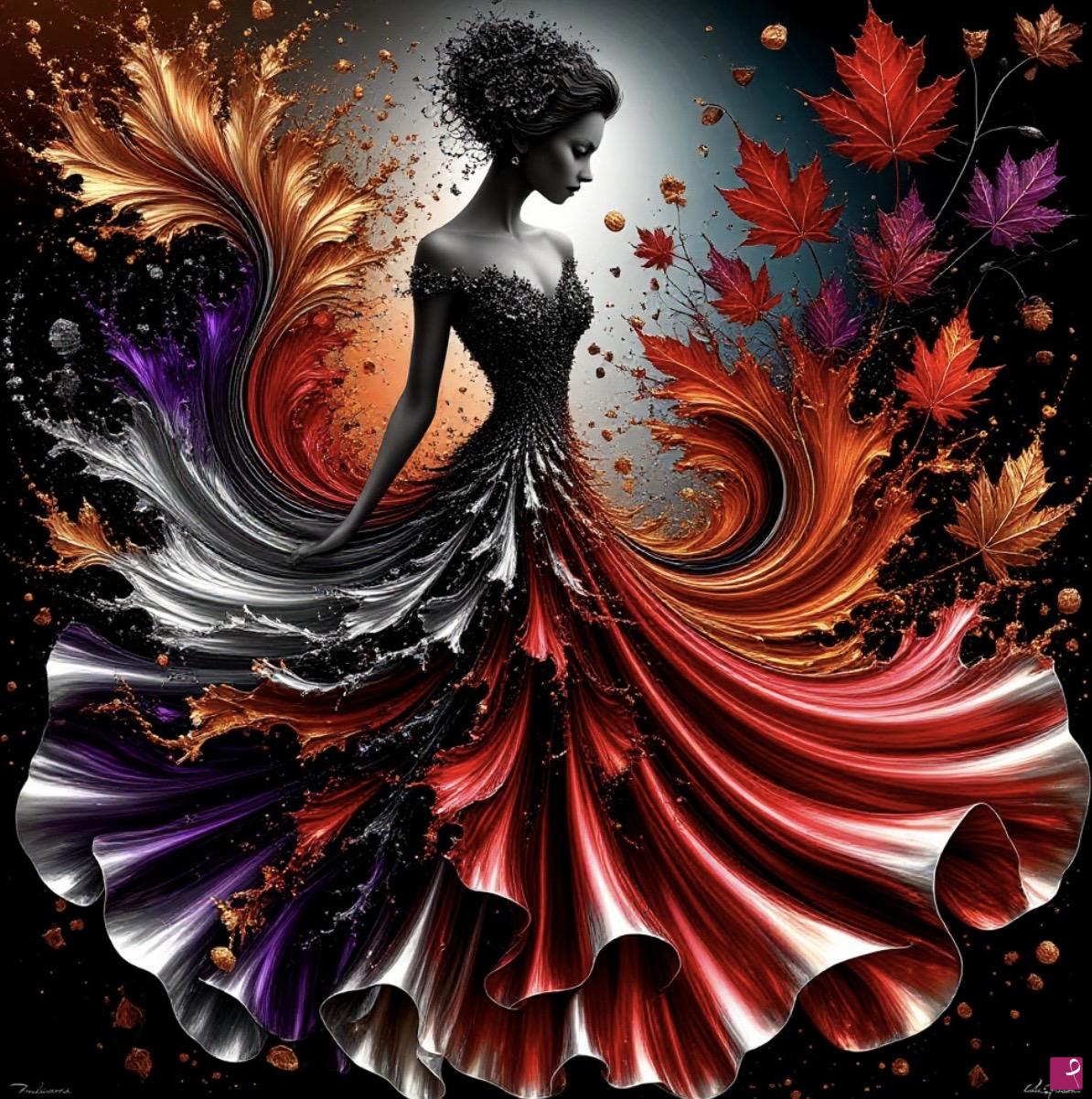 quadri in vendita online - Nice girl in dress 