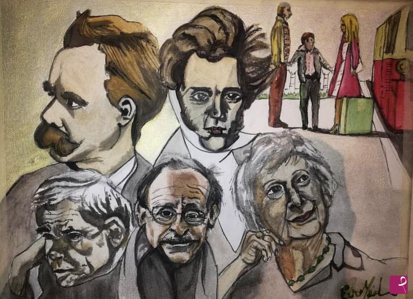quadri in vendita online - Nietzsche, Kierkegaard, Kundera, Tabucchi e Szymborska