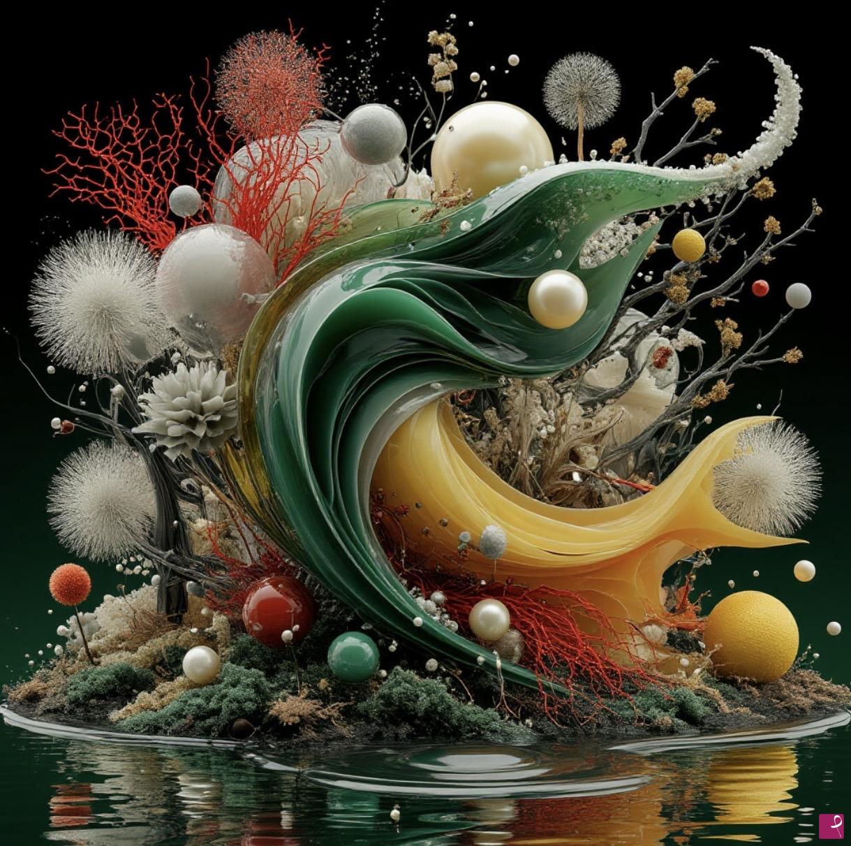 quadri in vendita online - Night-blooming flowers