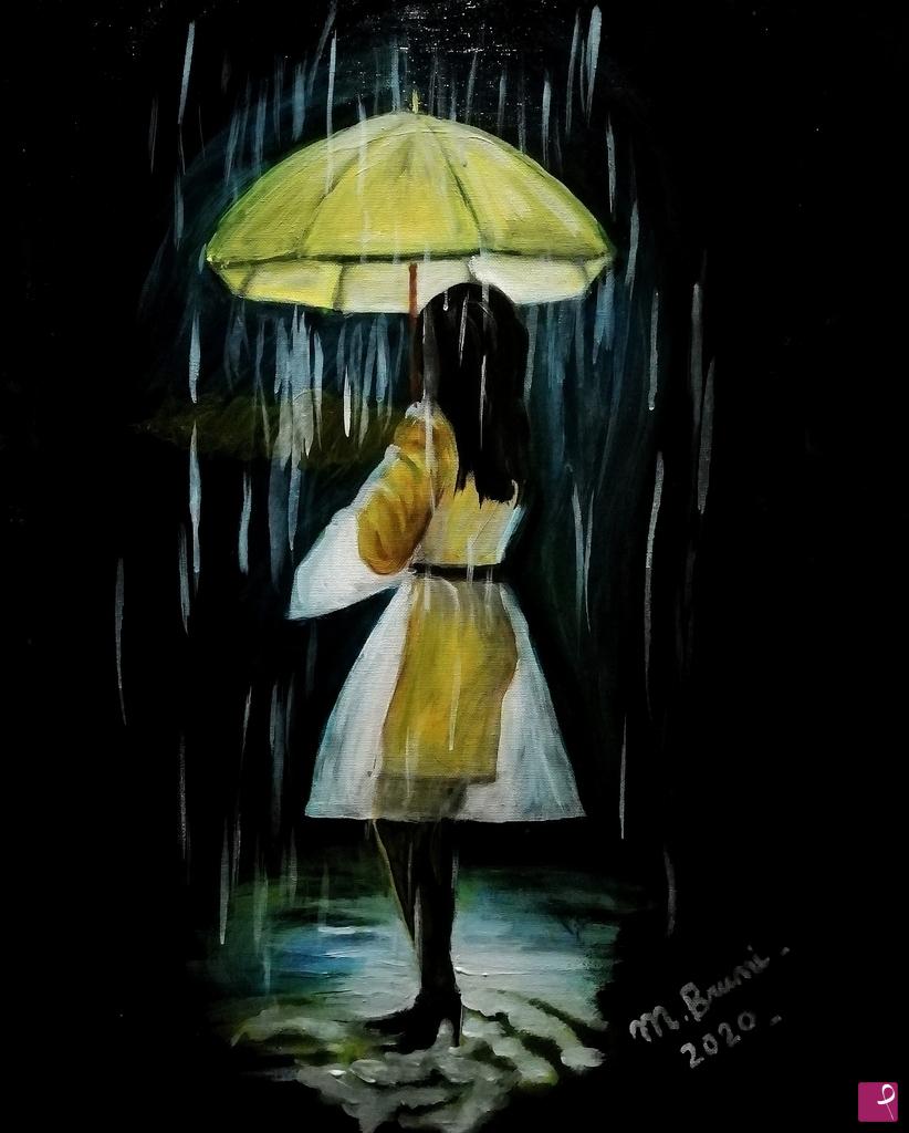 quadri in vendita online - Night in the rain 