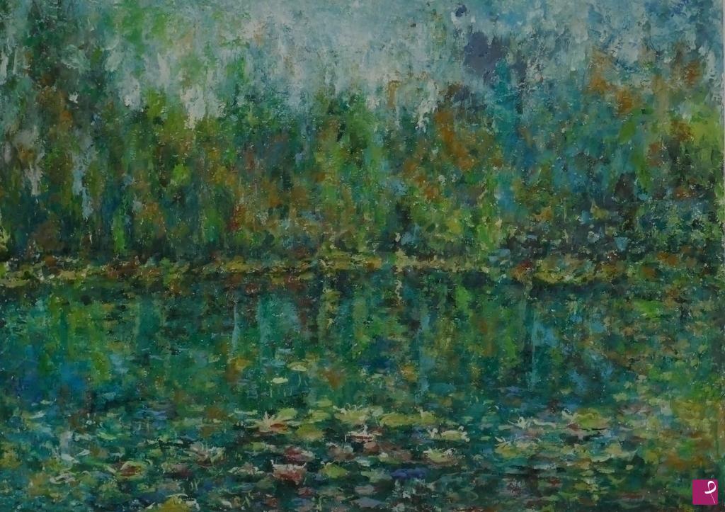 quadri in vendita online - NINFEE LAGO DI CEI
