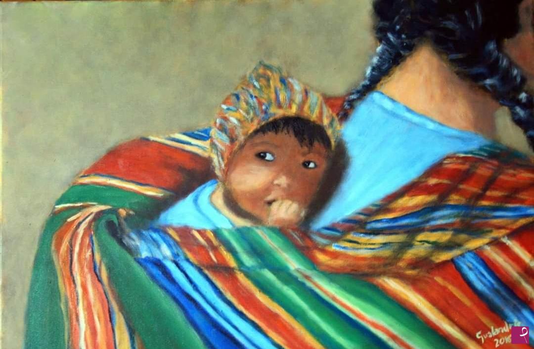 quadri in vendita online - Niño Peruano - rif. LG-101-PE/ OT50X70-O/2016